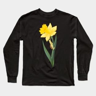 Birth flower and snail: March Long Sleeve T-Shirt